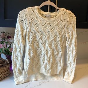 LOFT white sweater